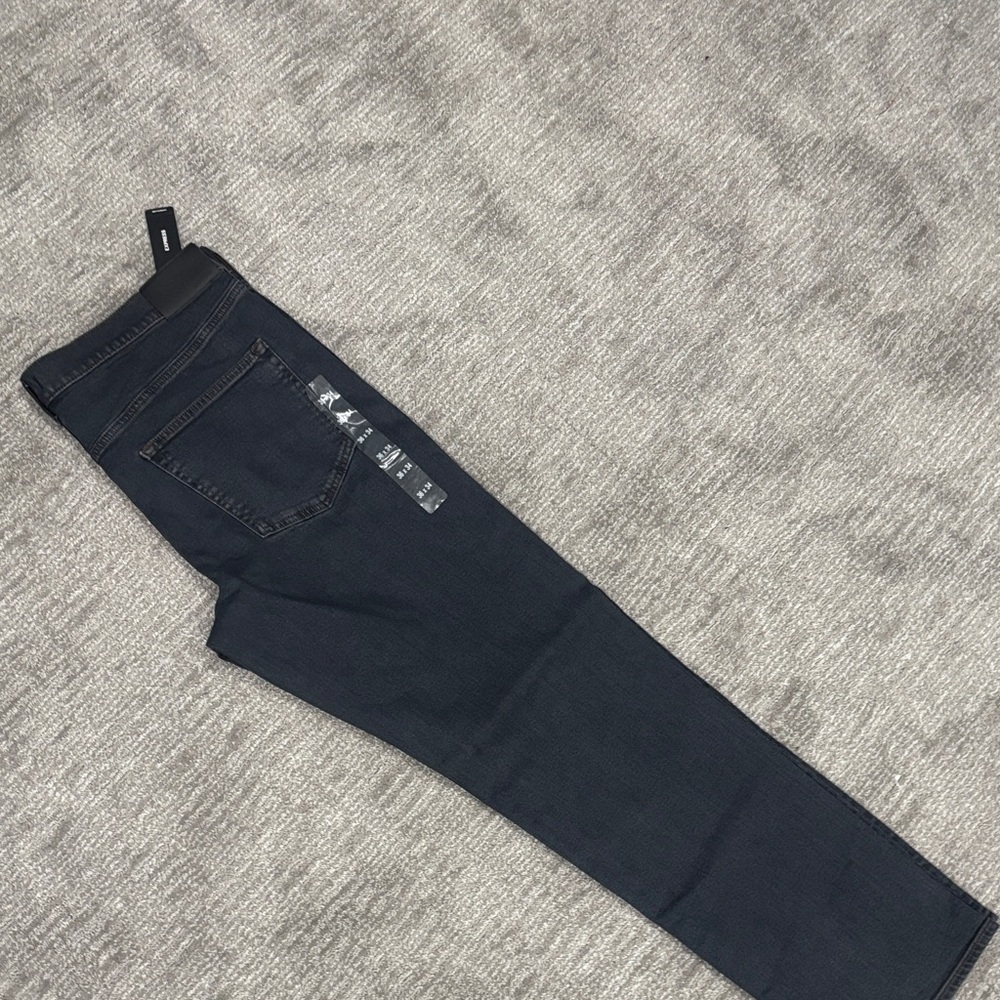 Express Dark Navy Men's Straight Jeans